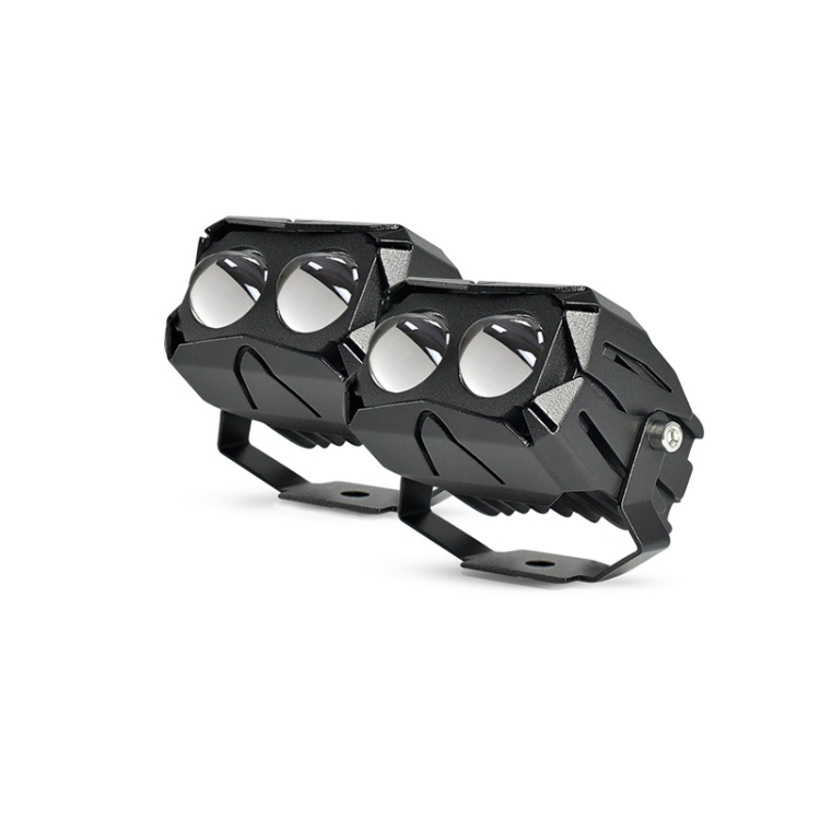 

2 PCS U10 9-85V 30W Motorcycle / Car IP68 Waterproof External LED Highlight Lens Headlight Spotlight, Specification:A Suit