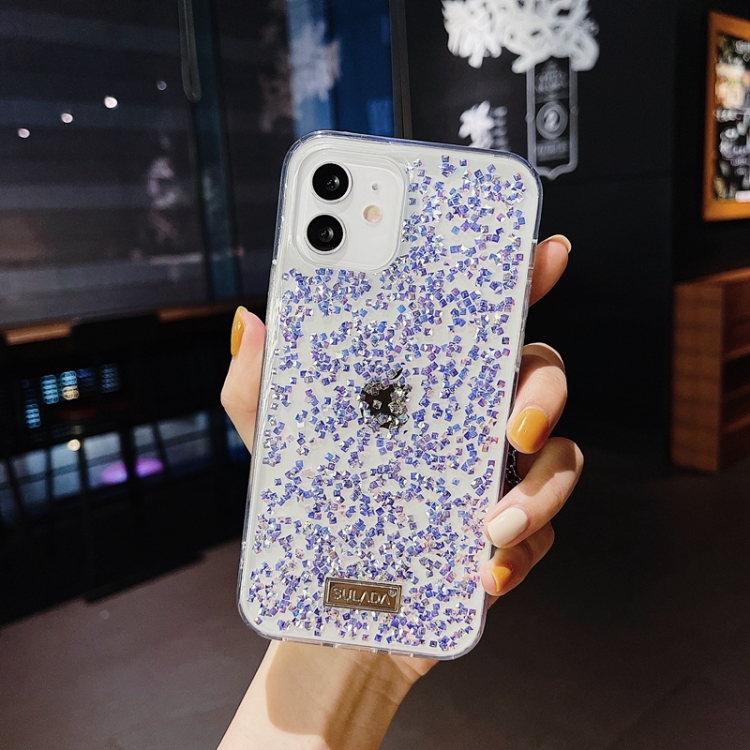 

SULADA Colorful Diamond Series Shockproof TPU Protective Case For iPhone 11 Pro(Purple)