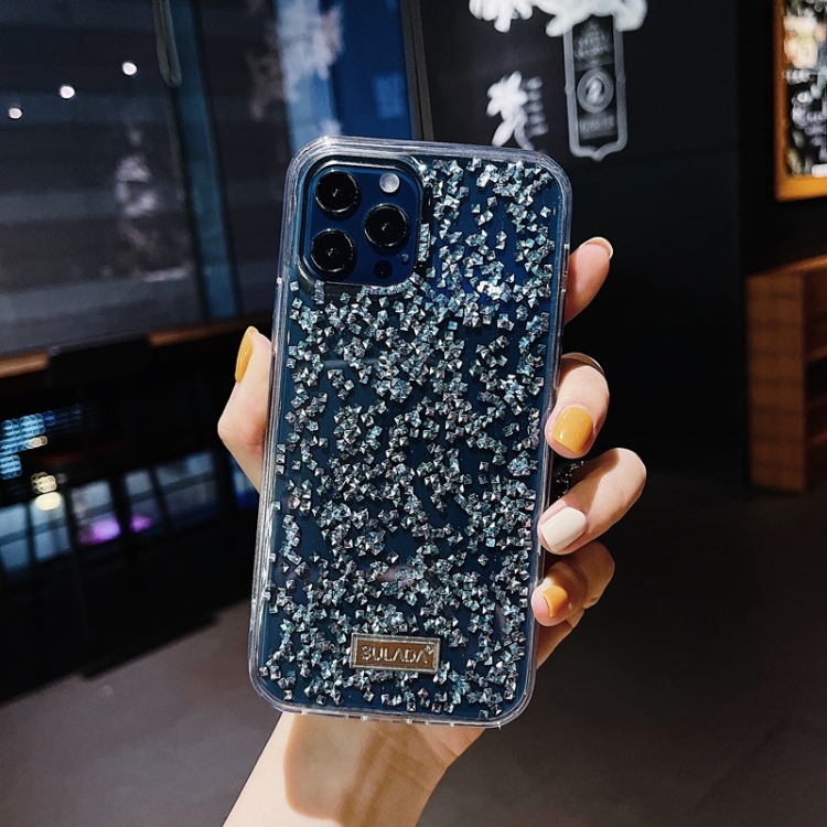 

SULADA Colorful Diamond Series Shockproof TPU Protective Case For iPhone 12 / 12 Pro(Blue)
