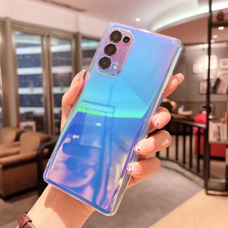 

For OPPO Reno5 Pro 5G Colorful Electroplating PC Protective Case