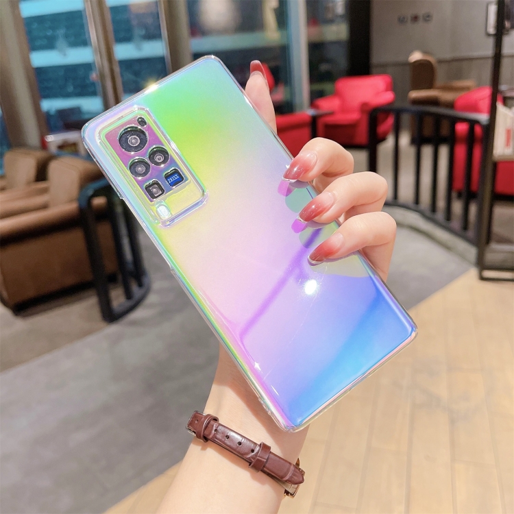 

For vivo X60 Pro Colorful Electroplating PC Protective Case
