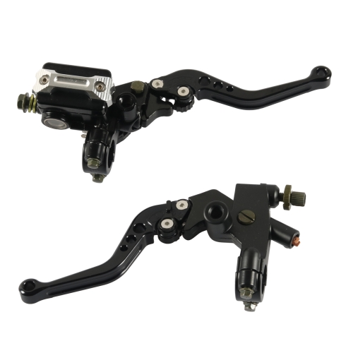 

1 Pair A6313-02 22mm Motorcycle Brake and Clutch Master Cylinder Hydraulic Handbrake Handle(Black)