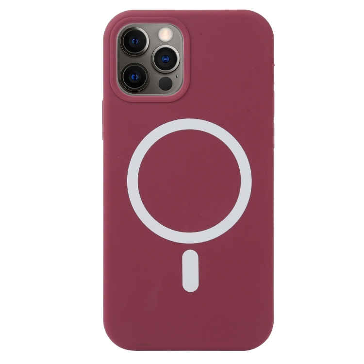 

Nano Silicone Shockproof Magsafe Case For iPhone 13 Pro(Wine Red)