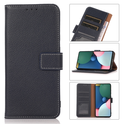 

For Nokia X20 Litchi Texture PU + TPU Horizontal Flip Leather Case with Holder & Card Slots & Wallet(Blue)