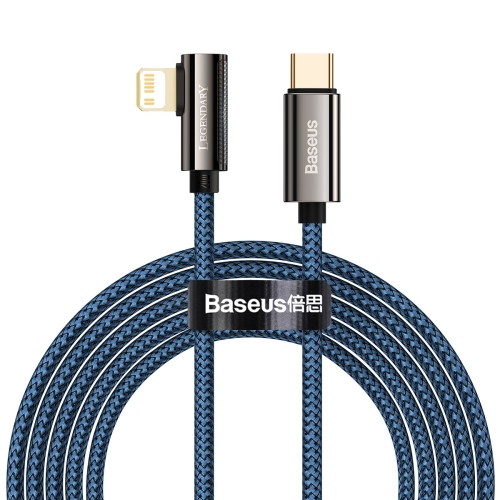 

Baseus CACS000303 Legend Series PD 20W USB-C / Type-C to 8 Pin Elbow Fast Charging Data Cable, Cable Length:2m(Blue)