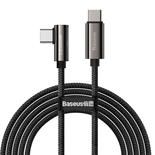 

Baseus CACS000703 Legend Series 100W USB-C / Type-C to USB-C / Type-C Elbow Fast Charging Data Cable, Cable Length: 2m(Blue)