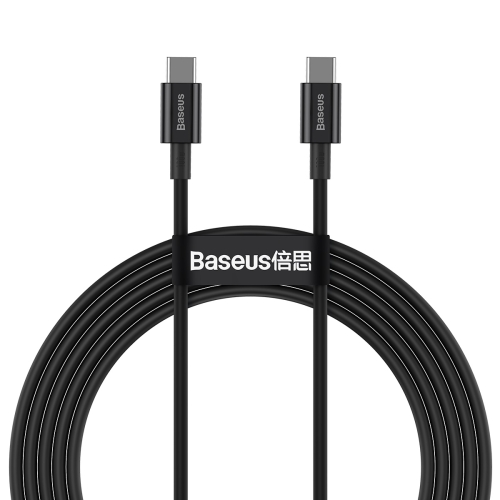 

Baseus CATYS-C01 Superior Series 100W USB-C / Type-C to USB-C / Type-C Fast Charging Data Cable, Cable Length:2m(Black)