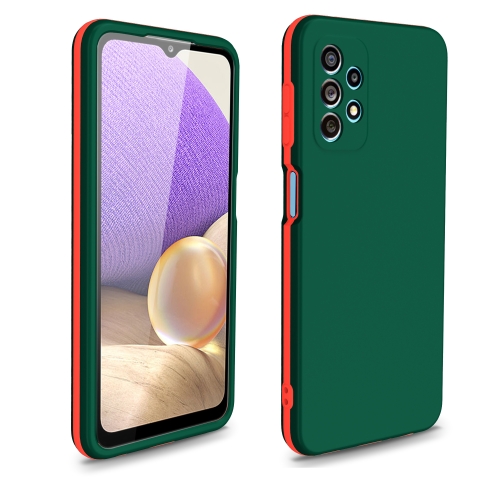 

For Samsung Galaxy A42 / M42 5G Dual-color 360 Degrees Full Coverage Protective PC + TPU Shockproof Case(Deep Green)