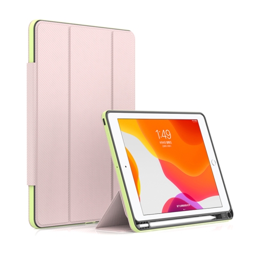 

Mutural ZHIYA Series PC + TPU Horizontal Flip Leather Case with Holder & Pen Slot & Sleep / Wake-up Function For iPad Pro 11 2020 / 2021(Pink)