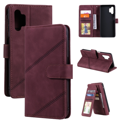 

For Samsung Galaxy A32 5G Skin Feel Business Horizontal Flip PU Leather Case with Holder & Multi-Card Slots & Wallet & Lanyard & Photo Frame(Brown)