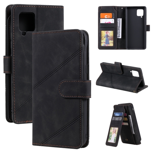 

For Samsung Galaxy A42 5G Skin Feel Business Horizontal Flip PU Leather Case with Holder & Multi-Card Slots & Wallet & Lanyard & Photo Frame(Black)