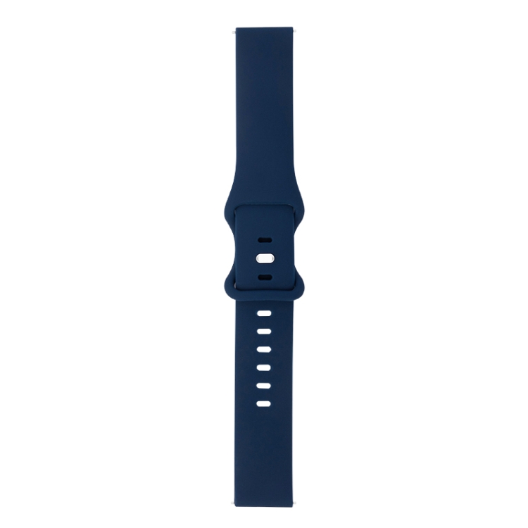 

For Samsung Galaxy Watch 42mm 8-buckle Silicone Replacement Strap Watchband(Midnight Blue)