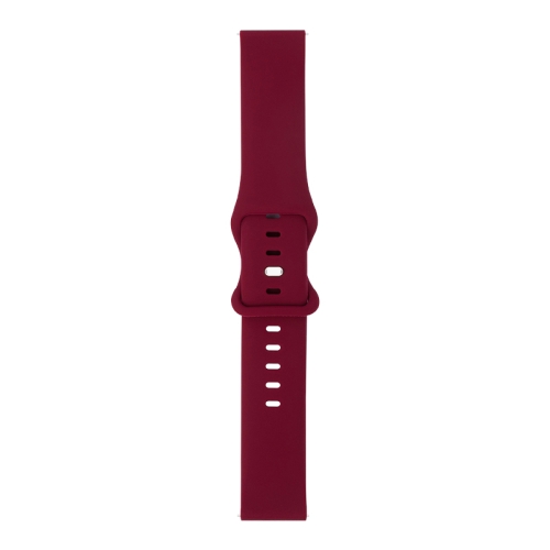 

For Huawei Watch GT 2e 46mm 8-buckle Silicone Replacement Strap Watchband(Wine Red)