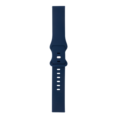 

For Amazfit Sport Watch / Sport Watch 2S / Sport Watch 2 / Sport Watch 3 8-buckle Silicone Replacement Strap Watchband(Midnight Blue)