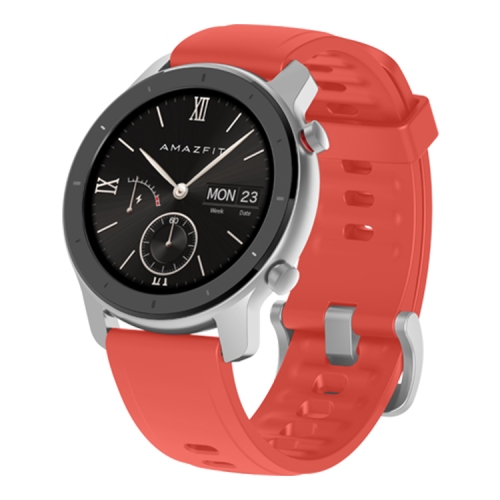 

Original Xiaomi Youpin Amazfit GTR 42mm 1.2 inch AMOLED Screen Bluetooth 5.0 5ATM Waterproof Smart Watch, Support 12 Sport Modes / Heart Rate Monitoring / NFC Analog Door Card / GPS Positioning(Coral Red)
