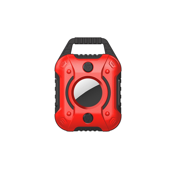 

King Kong Series TPU+PC Protective Cover Case For AirTag(Black+Red)
