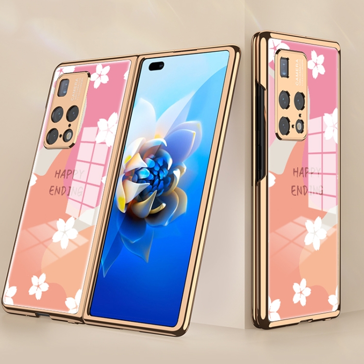 

For Huawei Mate X2 GKK Electroplating Painted Glass Protective Case(Happy Ending 05)