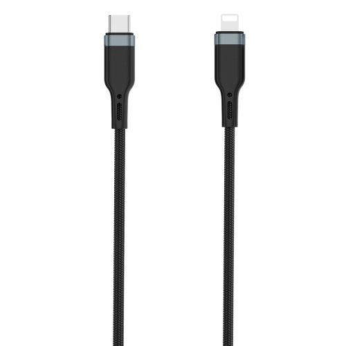 

WIWU PT04 USB-C / Type-C to 8 Pin Platinum Data Cable, Cable Length:0.3m(Black)