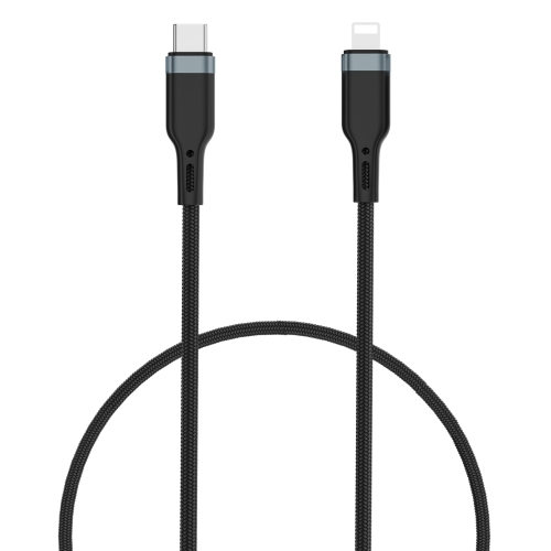 

WIWU PT04 USB-C / Type-C to 8 Pin Platinum Data Cable, Cable Length:1.2m(Black)