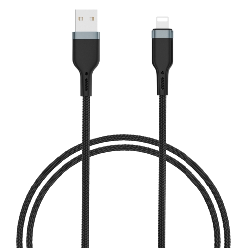 

WIWU PT01 USB to 8 Pin Platinum Data Cable, Cable Length:2m(Black)