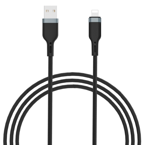 

WIWU PT01 USB to 8 Pin Platinum Data Cable, Cable Length:3m(Black)