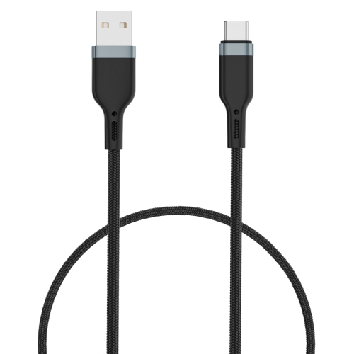 

WIWU PT02 USB to USB-C / Type-C Platinum Data Cable, Cable Length:1.2m(Black)