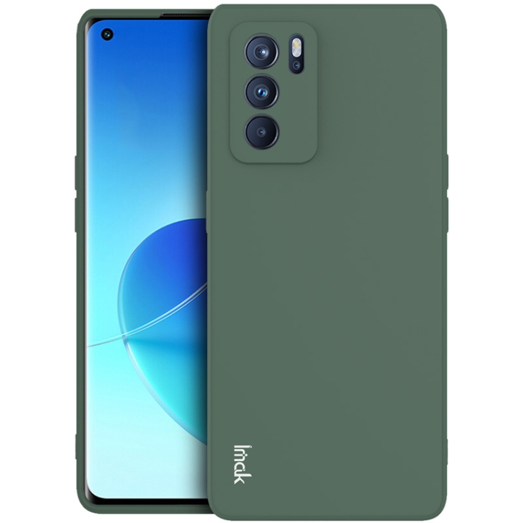 

For OPPO Reno6 Pro 5G IMAK UC-4 Series Straight Edge TPU Soft Protective Case(Dark Green)