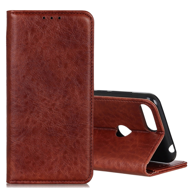 

For Motorola Moto E6 Play Magnetic Retro Crazy Horse Texture Horizontal Flip Leather Case with Holder & Card Slots(Brown)