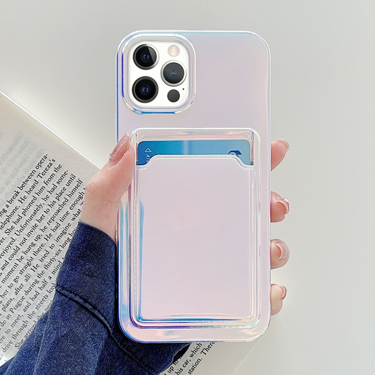 

Colorful TPU Protective Case with Card Slot For iPhone 12 / 12 Pro