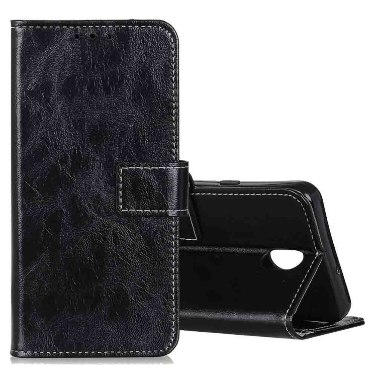 

For Nokia 2.3 Retro Crazy Horse Texture Horizontal Flip Leather Case with Holder & Card Slots & Photo Frame & Wallet(Black)