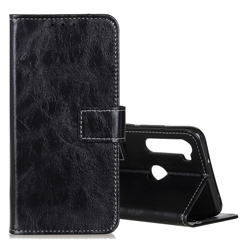

For Xiaomi Redmi Note 8T Retro Crazy Horse Texture Horizontal Flip Leather Case with Holder & Card Slots & Photo Frame & Wallet(Black)