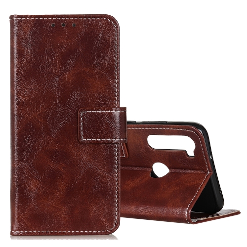 

For Xiaomi Redmi Note 8T Retro Crazy Horse Texture Horizontal Flip Leather Case with Holder & Card Slots & Photo Frame & Wallet(Brown)