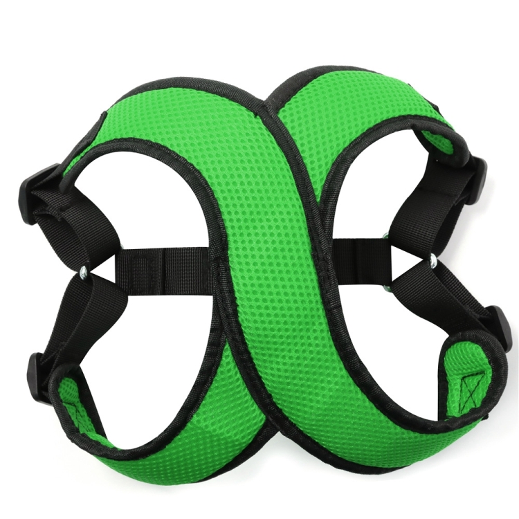 

Vest-style Nylon Mesh Breathable Pet Chest Strap Dog Traction Rope, Size:XL(Green)