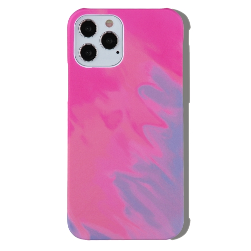 

Ink Painting Pattern PC Protective Case For iPhone 12 / 12 Pro(Red Purple)