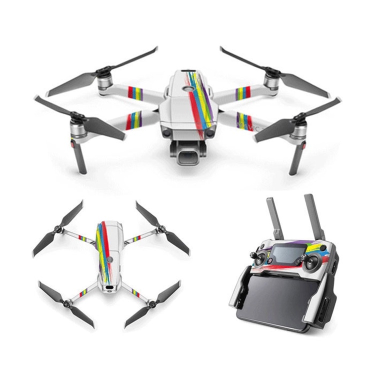 

Cool Colorful Waterproof All-surround PVC Adhesive Sticker for DJI Mavic 2 Pro / Mavic 2 ZOOM without Screen(Rainbow Strip)