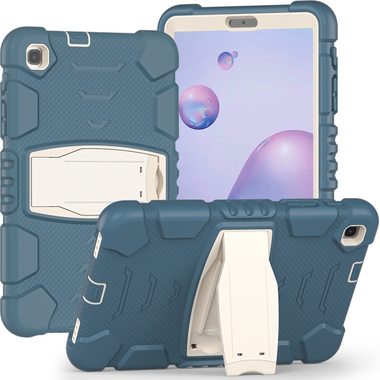 

For Samsung Galaxy Tab A8.4 2020 T307 3-Layer Protection Screen Frame + PC + Silicone Shockproof Combination Case with Holder(Cornflower Blue)