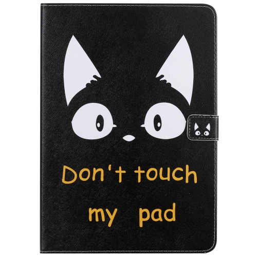 

For iPad 10.2 / Pro 10.5 / Air 2019 3D Colored Drawing Horizontal Flip Leather Case with Holder & Card Slots & Wallet & Sleep / Wake-up Function(Cat Ears)