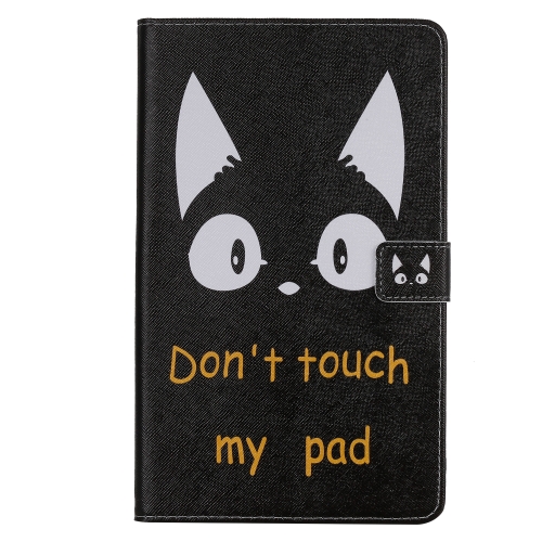 

For Galaxy Tab A 8.0 (2019) T295/T290 3D Colored Drawing Horizontal Flip Leather Case with Holder & Card Slots & Wallet(Cat Ears)