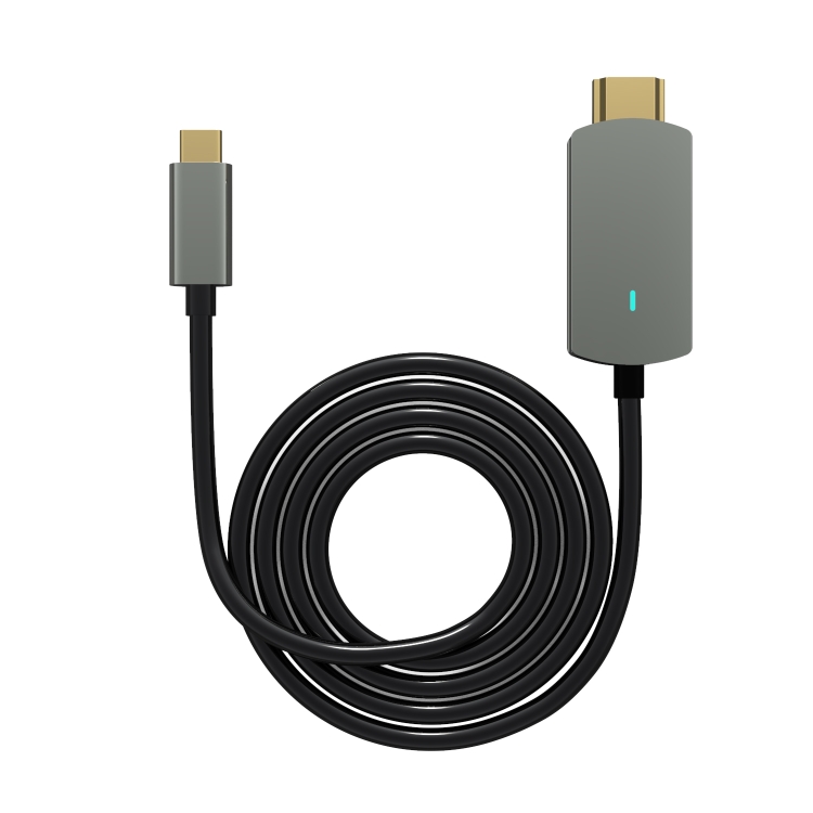 

Basix BX-HL USB-C / Type-C to 4K HDMI HD Aluminum Alloy Adapter Cable, Cable Length: 18cm