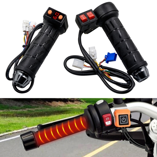 

WUPP CS-1280A1 12V-80V Electric Car Electric Heating Hand Cover Heated Grip with Digital Display