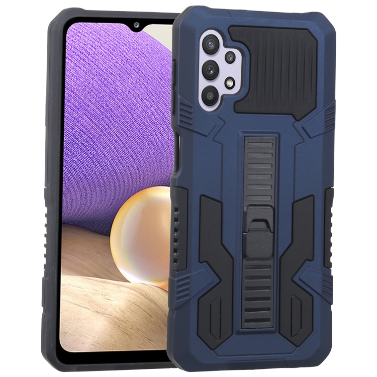 

For Samsung Galaxy A32 5G Vanguard Warrior All Inclusive Double-color Shockproof TPU + PC Protective Case with Holder(Cobalt Blue)
