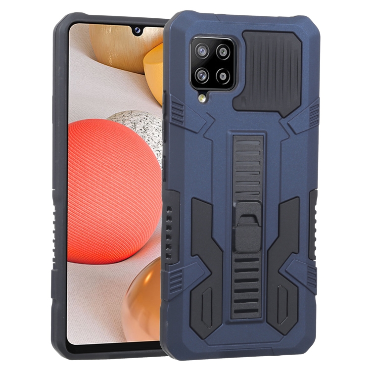 

For Samsung Galaxy A42 5G Vanguard Warrior All Inclusive Double-color Shockproof TPU + PC Protective Case with Holder(Cobalt Blue)