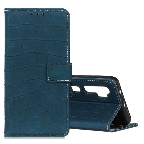 

For Xiaomi Mi Note 10 / CC9 Pro Crocodile Texture Horizontal Flip Leather Case with Holder & Card Slots & Wallet(Green)