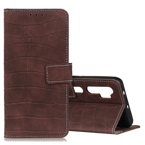 

For Xiaomi Mi Note 10 / CC9 Pro Crocodile Texture Horizontal Flip Leather Case with Holder & Card Slots & Wallet(Brown)