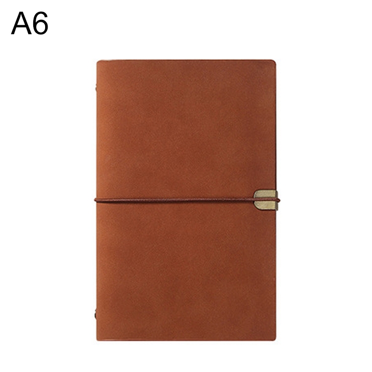 

A6 Retro Loose-leaf Notepad Portable Creative Notebook(Brown)
