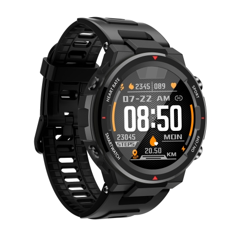 

Q70C 1.28 inch TFT Touch Screen Bluetooth 5.0 IP67 Waterproof Smart Watch, Support Sleep Monitoring/Heart Rate Monitoring/Call Reminder/Multi-sports Mode(Black)