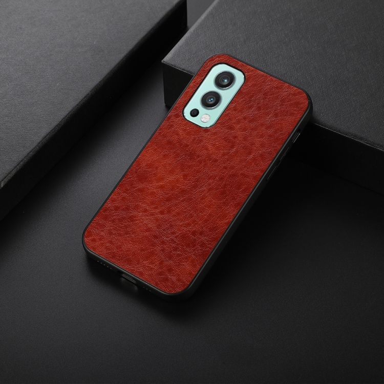 

For OnePlus Nord 2 5G Crazy Horse Texture Shockproof Protective Leather Case(Brown)