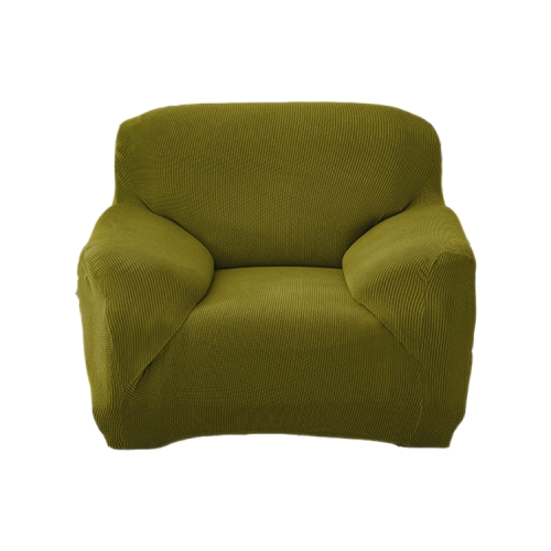 

Single Seat Corn Grain Knitted Fabric Elastic Thickened Full Coverage Sofa Cover(Green)