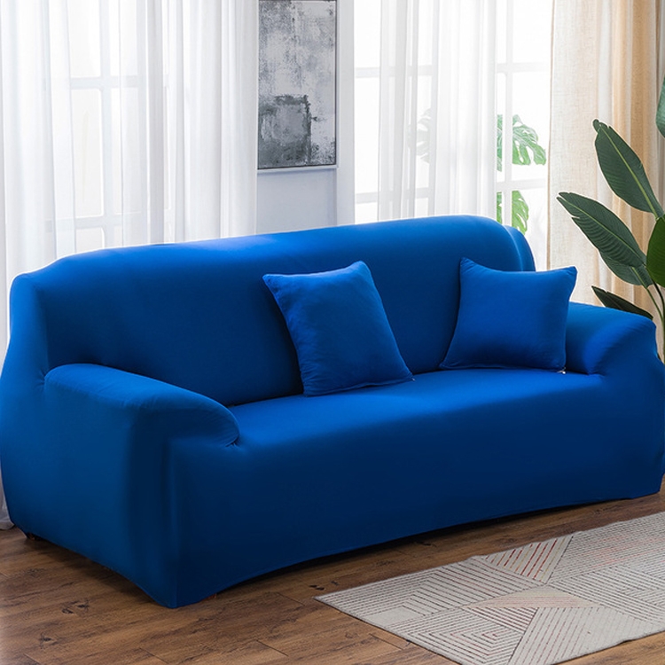 

Four Seasons Solid Color Elastic Full Coverage Non-slip Sofa Cover(Royal Blue)
