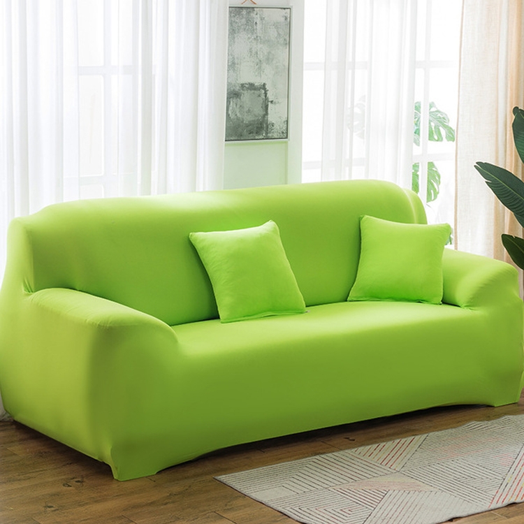 

Four Seasons Solid Color Elastic Full Coverage Non-slip Sofa Cover(Green)
